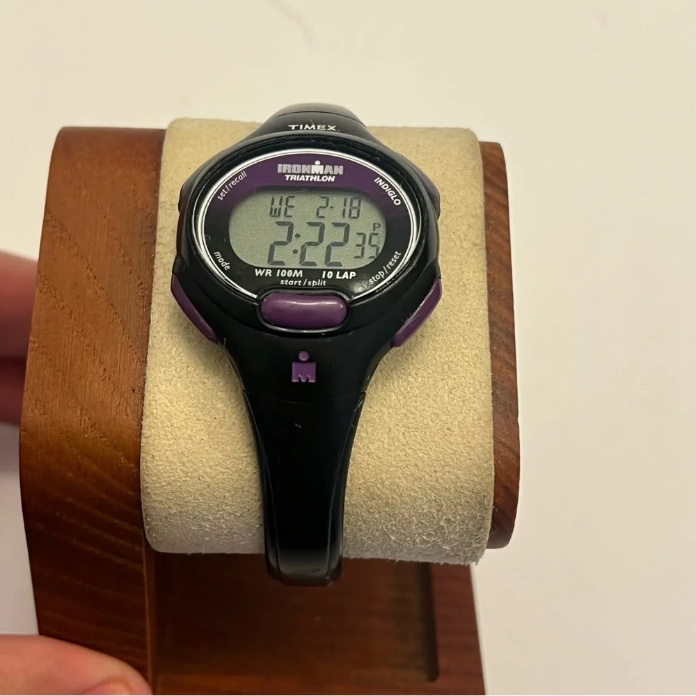 Timex Women’s Ironman Essential 10-Lap‎ Watch Black/Purple